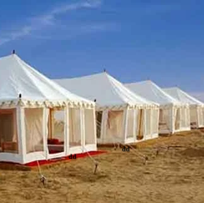Tent-in-desert