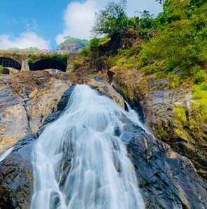 white-waterfall